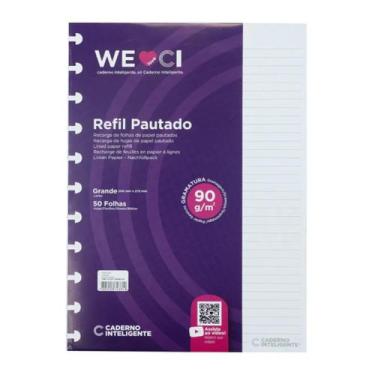 Imagem de Refil Caderno Inteligente Pautado Grande 90g Com 50 Folhas
