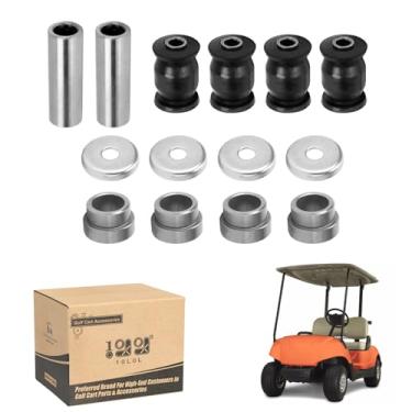 Imagem de 10L0L Kit de bucha do braço inferior dianteiro do carrinho de golfe para Yamaha G22 G29, capa de impulso do braço de controle frontal OEM #2HR-23526-00-00/90381-18001-00/90387-12016-00/JN6-F2124-10-00/4001-222222222201-24-201-201-224-222201-24-201-201-24-222201-201-224-201-128-00 1-00