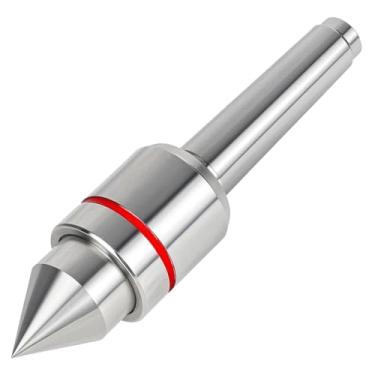 Imagem de Eumtenr Centro Live Center MT2 de 60° resistente, 2MT Morse Taper Precision Rotary Live Rotativo Centro de Fresagem Ferramenta de Torno de Trabalho de Metal para Torneamento de Alta Velocidade