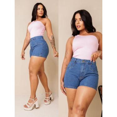 Imagem de Short Jeans Bermuda Feminina Cintura Alta - Galega Jeans, 38