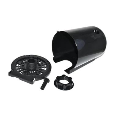 Imagem de WeiLaiKeQi Tampa do motor do ventilador elétrico Ventilador oscilante de pé Fácil de instalar Reparo Caixa de fixação Porca de substituição para escritório, Preto