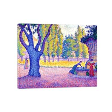 Imagem de Paul Signac Famosas Pinturas-Impressas em Tela-Fonte-Moderno Pôster Decoração Sala de Estar e Quarto 20x25cm8x10in Tela Embrulhada