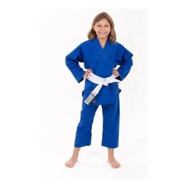 Imagem de Kimono Infantil Kinder Flex Judo/Jiu-Jitsu - Torah, Azul, m1