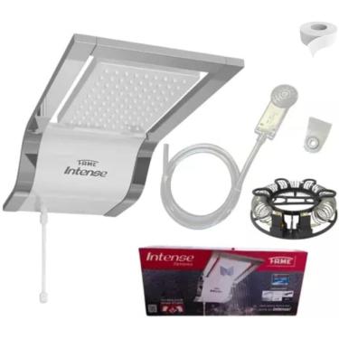 Imagem de Chuveiro Ducha Fame Intense Branco- Dourado - 220v -