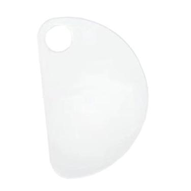 Imagem de oshhni Paleta de maquiagem Beauty Blending Color Board Nail Art Acessórios portáteis de viagem Batom portátil Paleta de base cosmética, Semicírculo 10cmx16cm