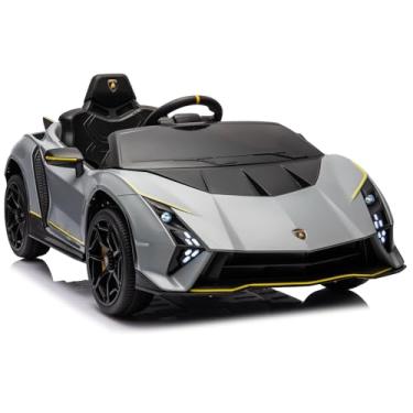 Imagem de Bang Toys Carro Elétrico Infantil Lamborghini Aventador 12v Cinza