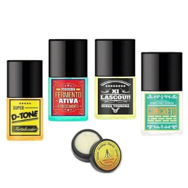 Imagem de Kit SOS Unhas Top Beauty - Bases, Esmalte e Cerinha Abenç.