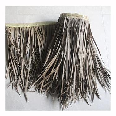 Imagem de Palha PE Telha de palha de palha rolos de palha simulação de telha de palha mexicana rolo de palha artificial palha simulação palha falsa telhado de palha de plástico (amarelo f, 0,5 x 8 m/1,64 x
