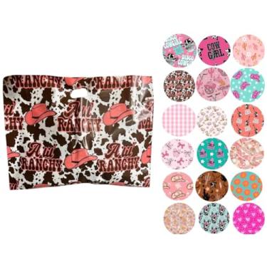 Imagem de Trendy Chick Mailers - Pacote com 100 produtos cortados em matriz e sacolas de compras/Perfecr para lojas de varejo, boutiques, lojas de presentes, roupas e mercadorias | Ocidental, bonito e moderno