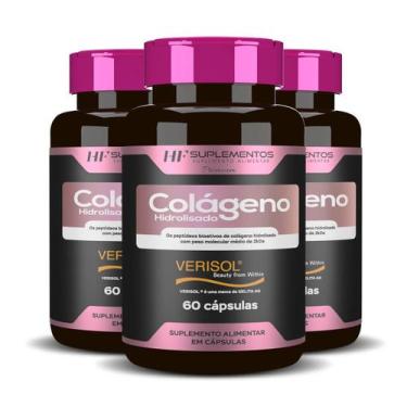 Imagem de 3X Colageno Verisol + Calcio Hf Suplementos 60Caps