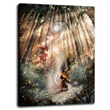 Imagem de 093 Magic Poster Wizard Canvas Prints Witch Wall Art For Home 1 painéis Decorações com moldura 68.6 cm x 50.8 cm