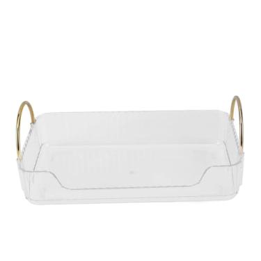 Imagem de aqxreight Organizador de Banheiro Bancada Organizador de Vaidade Bandejas de Retenção de Maquiagem para Cosméticos Perfume Joias Produtos Brancos Transparentes e Cosméticos Fino Moderno para é de