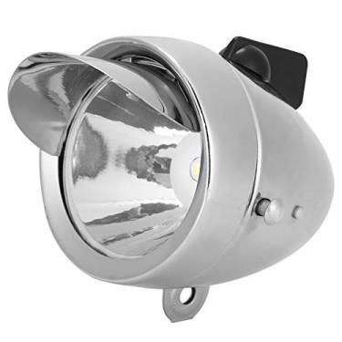 Imagem de Aoresac Luz Dianteira de Bicicleta Vintage, Lâmpada LED de Segurança para Passeios Noturnos, Farol Bicicleta retrô para Acessórios Ciclismo Com Lente Especial, ângulo Visual 160 (Prata)