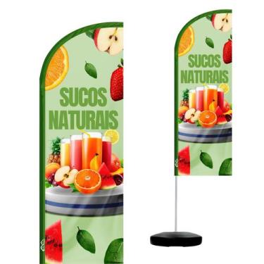Imagem de Wind Banner Completo 2,10m Sucos Naturais - CASA DAS WIND BANNERS