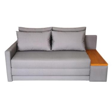 Imagem de Sofá  Cama Casal com Tampo Lateral Direito Tecido Acquablock  180cm - 