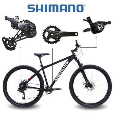 Imagem de Bicicleta Aro 29 Absolute Nero 5 Shimano Deore 12v Freio Hidráulico 13,5 Preto