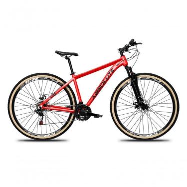 Imagem de Bicicleta Aro 29 Absolute Nero 5 Alumínio Mountain Bike 24v Freio A Disco Garfo Suspensão vermelho Tam: 17