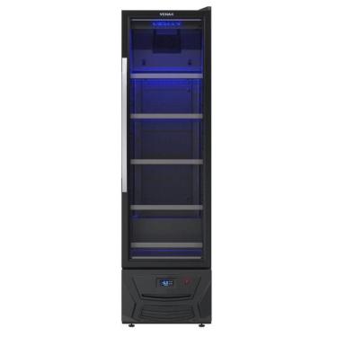 Imagem de Expositora Cervejeira Venax Blue Light 200 Litros Preto Fosco Expvqcdbl209 220V 32180