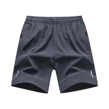Imagem de Shorts De Corrida Masculinos Tamanho Grande Com Reflexo E Secagem Rápi