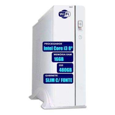 Imagem de Computador Pc Slim Intel Core I3 8ªg 16gb Ram Ssd 480gb Wifi - PRIME S
