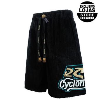 Imagem de Bermuda Cyclone Veludo Relax Signature V26, Preto, 3G