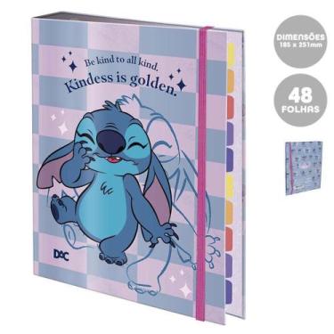 Imagem de Fichário 4 Fechos Colegial 48 Folhas Stitch 4076 Dac