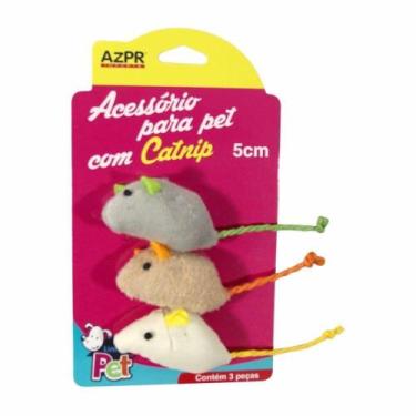 Imagem de Ratinho para Gato 5 Cm 3 Pçs Azpr