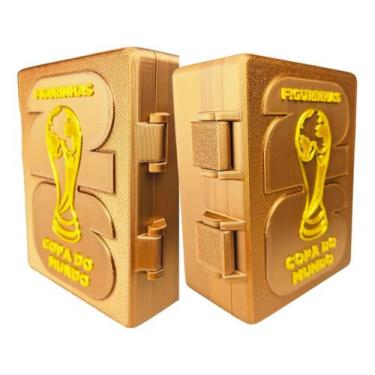 Imagem de Porta Figurinhas Caixa Album Seleção Brasil 2 Divisórias - FenixCv, Co