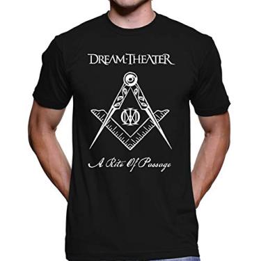 Imagem de Camiseta Dream Theater Rite Of Passage Maçonaria Maçon 1151 (Preta, G)