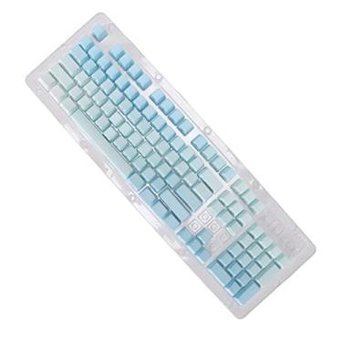 Imagem de Teclas do teclado mecânico, aparência fosca, design ergonômico, teclas do teclado para 61/87/104 teclas do teclado