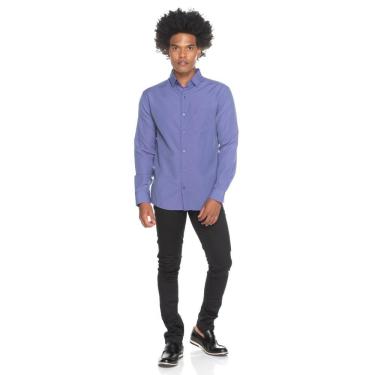 Imagem de Camisa Social Teodoro Masculina Manga Longa Slim Fit Casual