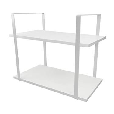 Imagem de Prateleira Vita Design Industrial Estante 60x30cm Branco e Branco