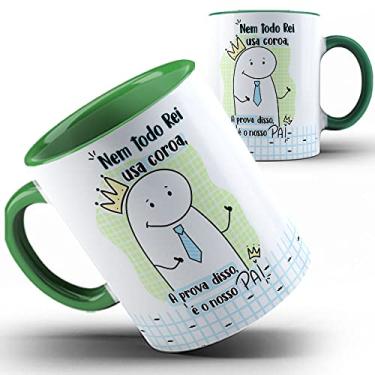 Imagem de Caneca verde Papai Flork meu Pai é Rei