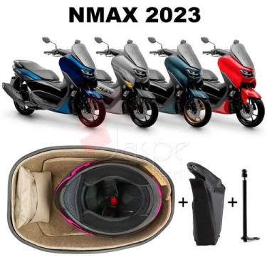 Imagem de Forro Nmax 2023 Connected Standard Bege + Guidão + 1 Antena - Jaspe At