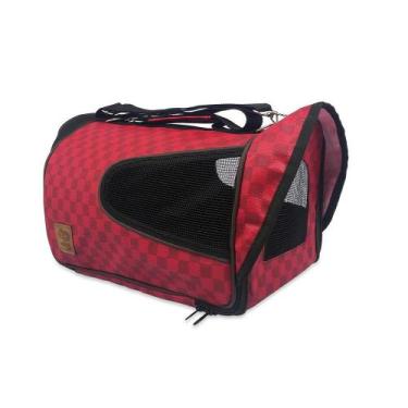 Imagem de Bolsa Mala Para Transporte Pets Cães e Gatos - MAVE PET, Vermelho_Quad