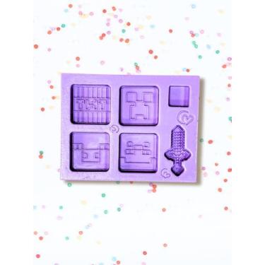 Imagem de F1871 molde de silicone quadradinhos confeitaria biscuit - Confeitaria