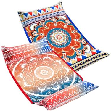 Imagem de BIUTTIF Pacote com 2 boias de piscina para adultos, boias de piscina multiuso 4 em 1 (amarelo e verde)