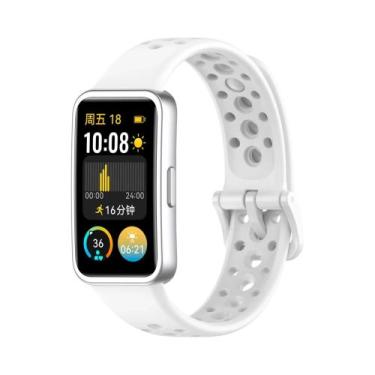 Imagem de Pulseira De Silicone Respirável Para Huawei Band 10 9 8 Acessórios De 