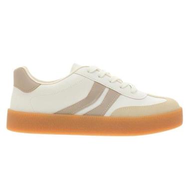 Imagem de Tênis Feminino Vizzano Flatform Casual Retrô Conforto Original -, Bran