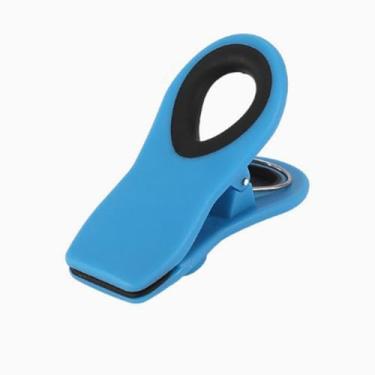 Imagem de 3 clipes de saco de plástico – Clipes de vedação herméticos multifuncionais para armazenamento de alimentos, sacos de lanches e organização de cozinha, azul