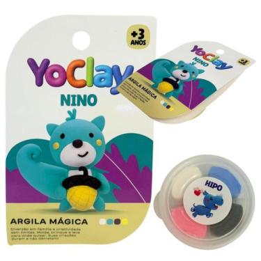 Imagem de Argila Mágica Massinha Modelar Yoclay Pocket Esquilo Nino