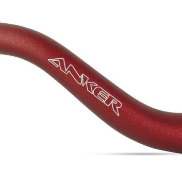 Imagem de Guidão Anker Médio Fat Bar 28,5mm Alumínio Reforçado, Vermelho