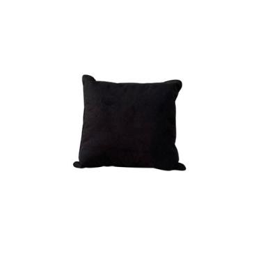 Imagem de Almofada Decorativa Com Enchimento Suede Preto - Meu Estofado