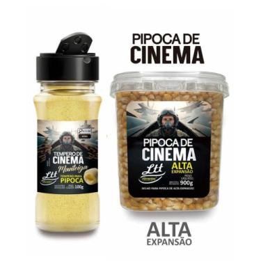 Imagem de Tempero Para Pipoca Sabor Manteiga 100g + PIPOCA DE CINEMA POTE 900G -
