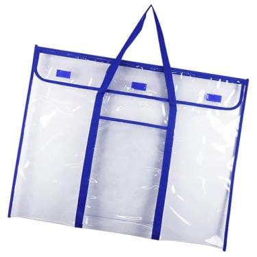 Imagem de Esquirla Bolsa de Armazenamento de Pôsteres Organizador de Pastas Transparente para Documentos de Tábua de Boletins de Lembrança