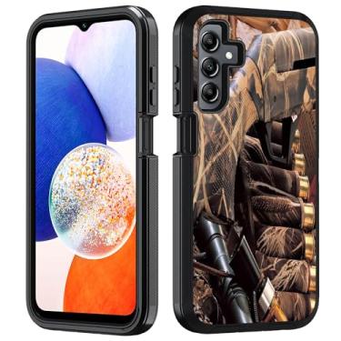 Imagem de Capa para Samsung Galaxy A15 5G, capa resistente 3 em 1 híbrida de policarbonato rígido e silicone macio à prova de choque capa de proteção contra quedas para Samsung Galaxy A15 5G 2024, isca de caça