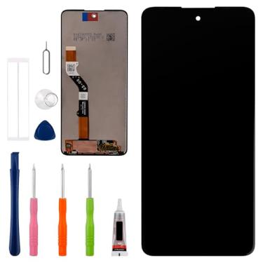 Imagem de Vvsialeek Novo conjunto de digitalizador de tela sensível ao toque LCD compatível com Moto G60S / G60 / G51 5G / G40 Fusion [6,8 polegadas] com ferramentas de reparo - com funcionalidade de impressão