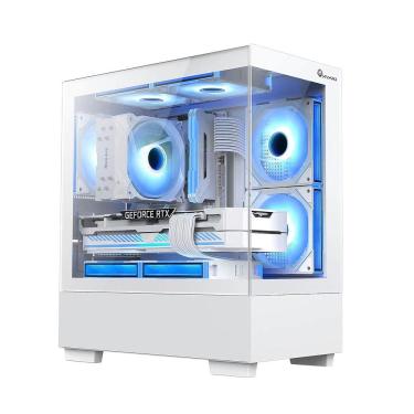 Imagem de Gabinete Gamer Kyrios Micro Atx 3 Fans RBG Branco - MYMAX