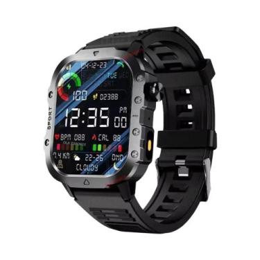 Imagem de Smartwatch Militar Masculino 2025 IP68 À Prova D'água 5ATM GPS Fitness