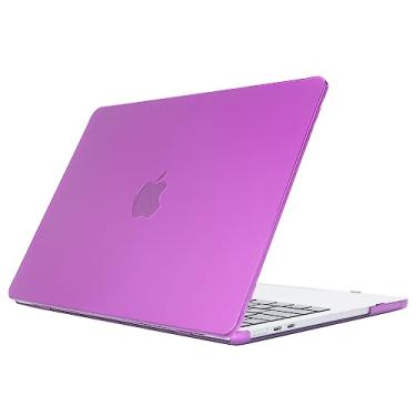 Imagem de mCover Capa compatível apenas com laptop MacBook Air de 13,6 polegadas de 2022 ou posterior (modelo A2681/A3113, com chip M2/M3, tela de retina líquida de 13,6 polegadas, conectores USB-C + MagSafe3)
